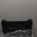 Seachrome 18 inch Silhouette Slimline Folding Wall Mount Shower Bench Seat, Matte Black Seat with Matte Black Frame