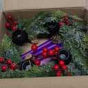 Unittype 5 Pieces Christmas Advent Wreath with Candles Holder Wreath Decor Christmas Advent Candles for Home Fireplace Church Xmas Centerpiece Table Decor(Classic)