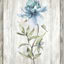 UTOP-art Framed Flower Wall Art Print: Blossom Floral Picture Prints on Rustic Wooden Textured Artwork Painting for Living Room (24'' x 18'' x 1 Panel)