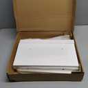 Bamboo 2 Step Stool 300lbs Capacity, Wooden Two Step Stool with Non-Slip Handles, Heavy Duty Stepping Stool for Bedside High Beds Adults, Sturdy Small Bathroom Kitchen White Step Stool