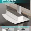 MOUNT PRO Single Monitor Stand Fits Max 32 inch Screen, Free-Standing Computer Desk Stand, Display Mount with Height Adjustable, Swivel, Tilt, Rotation, VESA Monitor Stand 100x100, White