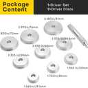 Bearing Race and Seal Bushing Driver Install Set | 10PCS Aluminum Bearing Race Installer, Seal Installation Tool, Bearing Install Tool, Axle Seal Installer