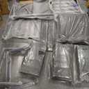 LayinSun Outdoor Aluminum Furniture Set, 5 Pieces Patio Sectional Conversation Chat Sofa Modern Seating Set with Coffee Table