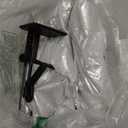 Fireplace Garland and Stocking Hanger 6-Pack, No-Drill Mantle Hangers, Adjustable Clip for 3-7 Inch Mantles, 20LB Load Capacity, Non-Slip Design Mantle Garland Holder (Black)