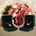 Sureio 24 Pcs Velvet Jewelry Gift Boxes Bulk for Necklace Pendant Ring Earring Bracelet Display Case Wedding (Dark Green)
