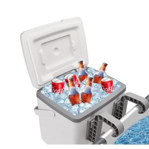 13L Pool Cooler, Insulated Cooler Hard Cooler with Handle, Keeps Drinks Cold Up to 72 Hours, Ice Chest for Soft-Sided Oasis Backyard Above Ground Swimming Pool