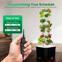 Vertical Hydroponic Tower Garden，35 Pods 7-Layer Indoor Outdoor Growing System with Smart Timer,3 Seed Starter Tray.Water Pump-BPA-Free Modular ，for Hydroponic Gardening Lovers Planting Vegetables