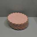 Sparkle and Bash 50 Pack Pink and Gold Plastic Plates, 9 Inch Scalloped Plates with Gold Rim for Birthday Party, & Baby Shower
