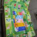 BATATADOCE Kids Rugs for Playroom - Educational Rug with ABC Alphabet,Animals Colors,ABC Rugs for Children Playroom Cartoon Kids Play Mat for Bedroom Decor,Green,6x9 Feet