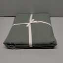 JELLYMONI 100% Washed Cotton Duvet Cover Full – Soft, Breathable Linen-Look Bedding with Natural Wrinkle Texture, Button Closure, 3-Piece Set (Dusty Green, 80"x90")