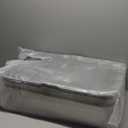 2 Pack Stainless Steel Cat Litter Box with Lid, XL Extra Large Metal Box for Big Cats, 24" L x 16" W x 12" H, Enclosed Litter Box High Sided, Non-Sticky, Include Litter Scoop (Dark Gray & Light Gray)