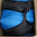 HiZYNICE Sleeping Bags for Adults XXL Cold Weather, 100% Cotton Flannel Winter Camping Large 90 x 39 in,Compression Sack Included, Navy Blue, 0F Right Zip