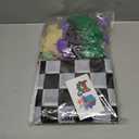 Monster Truck Birthday Decorations - Cake Topper, Banner, Backdrop, Latex Balloons, Foil Balloons, Table Cover, Sticker Set,149Pcs Set, Monster Truck Party Decorations (Purple and Green)