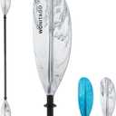 Kayak Paddle, Adjustable Kayaking Oar, Lightweight and Durable | Premium Aluminium Shaft and Enhanced PP Blade, 3-Piece, 86-94" (220-240 cm), 94-102" (240-260 cm)