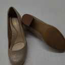 mysoft Women's Pumps Low Chunky Block Heel Round Toe Comfortable Dress Shoes (11, Gold Glitter)