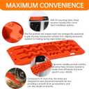 Off-Road Traction Boards with Jack Base, Heavy-Duty Recovery Tracks for 4x4, Truck, Jeep, SUV, Ideal Offroad Accessories for Mud, Sand & Snow (Large)