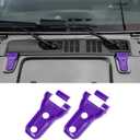 JeCar Hood Hinge Trim Covers Exterior Accessories Compatible with Jeep Wrangler 2018-2023 JL JLU & Gladiator JT, Purple