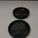 Plant Saucer Pot Tray 4 6 8 10 12 14 16 18 inch, 6 Packs Plastic Flower Planter Saucers and Drip Trays for Indoors Outdoors, Heavy Durable Plant Plate Water Catcher (6 inch, Black)