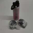 22oz Stainless Steel Bottles with 3 Lids Sport Insulated Water Bottle,Marble Blossom