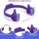 Yaomiao 16 Pcs Thumbs up Cell Phone Stand Holder Tablet Display Stands Adjustable Smartphone Desktop Holder for Office Bedroom Airplane Travel Christmas Stocking Stuffers(Multi Color)