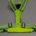 LED Reflective Vest Running Gear Set,USB Rechargeable Light Up Running Vest for Runners Night Walking with Waterproof Phone Bag,High Visibility Armband,Adjustable Waist&Shoulder for Men Women (Green)