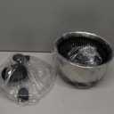 Stainless Steel Salad Spinner, 4.8 Qt Vegetable Washer, BPA-Free Lettuce Dryer with Crank Design, Dishwasher Safe, Non-Slip Base - Transparent Lid