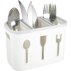 Rainmae Silverware Utensil Caddy, Cutlery Utensil Holder Organizer for Kitchen Countertop Holder Silverware Organizer Caddy for Countertop and Party Use, Holds Fork, Knife, Spoon