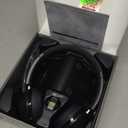 (Upgraded Version) Wireless Headset, Bluetooth Headset with Noise Cancelling Microphone, Best Headphones with Mic Mute & USB Dongle for PC/Computer/Laptop/Cell Phones/Remote Work/Call Center (Black)