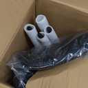 YOUNUOKE Black Dining Chairs Set of 2, Faux Leather Upholstered Kitchen & Dining Room Chairs with Back, Mid Century Modern Minimalist Accent Chair Armless for Guest Reception Waiting Living Room