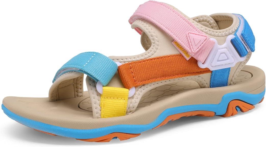 DREAM PAIRS Women’s Arch Support Hiking Sandals Sport Outdoor Athletic Comfortable Summer Beach Water Sandals size 6