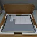 LOAAO 20x16 Inch Brushed Nickel Bathroom Mirror, Rounded Rectangle Silver Metal Frame Mirror, Brushed Nickel, Anti-Rust, Shatter Proof, Hangs Horizontally or Vertically