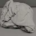 QIANMEW Couch Cushion Covers, Super Stretch Washable Sofa Slipcovers for L Shaped & Modular Seats, Pet-Friendly Furniture Protector with Stripe Design, (1 Seat Cover XL, Light Gray)