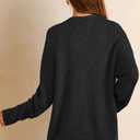 Arach&Cloz Women's Cardigan Sweaters 2025 Fall Mohair Wool Blend Lightweight Button Down Open Front Long Sleeve Cashmere Fashion Oversized Chunky Coats Trendy Business Casual Outfits Black L (Black)