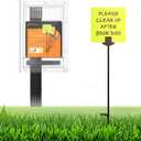 Blank Yard Signs with Stakes, 16 mil Yellow Paperboard DIY Kit - 12pcs 6"x6" Lawn Signs + 6 Pcs 16" Stakes + 1 Pen for No Pooping Dog Signs, Keep Off Yard Signs, Marking Flags Signs, Warning Signs