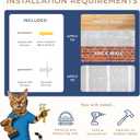 Space-Saving Cat Wall Shelves Interactive Cat Wall Climber with Hammock & Dog Proof Feeding Station for Small & Medium Indoor Breeds Solid Walnut Wood with Beige Carpet