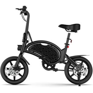 Jetson Bolt Folding Electric Ride-On Bike, Easy-Folding, Built-in Carrying Handle, Twist Throttle, Up to 15.5 MPH, Ages 13+ (Black Pro)