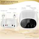 Professional Face & Body Beauty Machine, High Frequency Skin Tightening Device for Wrinkle Reduction & Rejuvenation - Salon Effects at Home - Model EP-400