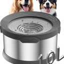 10L Dog Water Bowl No Spill 2.6 Gallon Super Large Capacity Stainless Steel No Splash Dog Bowls 338oz Slow Drinking Feeder with Non-Slip Base Pet Water Dispenser for Dogs