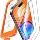 UltraGlass TOP 9H+ Armor for iPhone 15 Plus Screen Protector [NO.1 Military Grade Shatterproof] Screen Protector 15 Pro Tempered Glass Full Coverage [Longest Durable] Easy Installation, 2 Pack