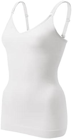 EUYZOU Women's Shapewear Tummy Control Tank Tops - CrissCross Adjustable Straps Seamless Body Shaper Compression Camisole XXL EUYZOU Women's Shapewear Tummy Control Tank Tops - CrissCross Adjustable Straps Seamless Body Shaper Compression Camisole XXL