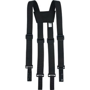 KUNN Tactical Suspenders Police Duty Belt Harness for Men,1.5 Inch Adjustable Tool Belt Suspender with 4 Loop Attachments,Black
