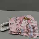Cute Birthday Party Supplies, 12 Pcs Party Favor Bags, Candy Goodie Treat Bags with Handle, Cartoon Birthday Party Decorations (A)