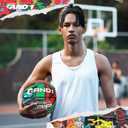 AND1 Supreme Grip Rubber Basketball: Official Regulation Size 7 (29.5 inches) - Deep Channel Construction Streetball, Made for Indoor Outdoor Basketball Games