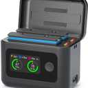 Fast Battery Charger for Insta360 X4 Air(Not for X4),27W Intelligent Two Way Charger Hub w/LCD Display Shows Battery SOC,Batteries Not Included