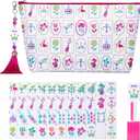 160 Acrylic American Mahjong Game Set with Carrying Bag and Accessories, 1.41 Mahjong Tile Set
