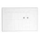 U Brands Farmhouse Dry Erase Calendar White Board with White Frame Set, Office Supplies, with Magnets, 20” x 30”, 3 Pieces