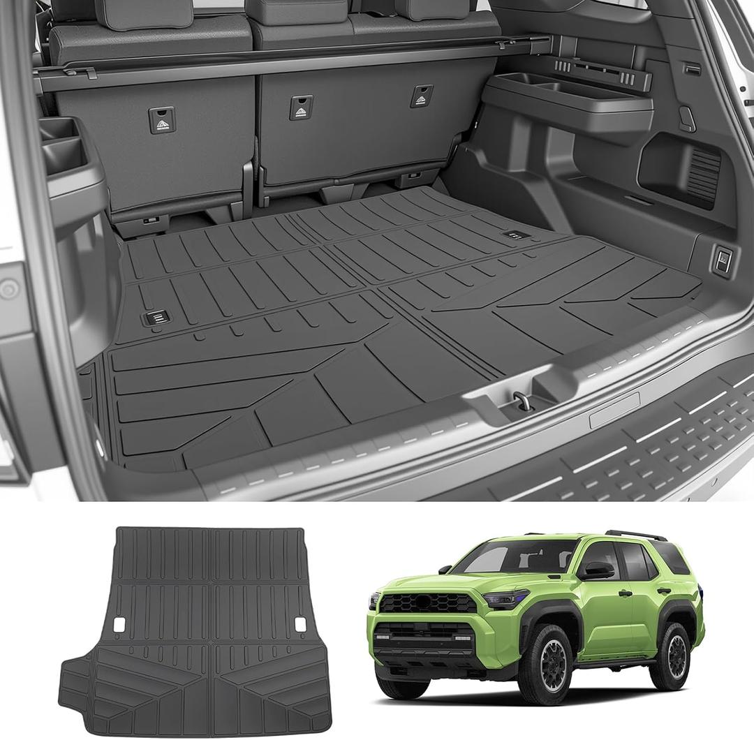 Trunk Mat for 2025 2026 Toyota 4Runner 5 Seats Gas, Rear Cargo Mat All Weather TPE Protector Trunk Liner Accessories(Not for Hybrid EV/i-Force MAX)