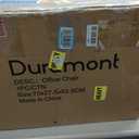 Duramont Ergonomic Office Chair with Rollerblade Wheels - High Back Breathable Mesh Desk Chair, 4D Lumbar Support, Memory Foam Seat, Adjustable Headrest and Armrests, Reclines, Black, 26d X 23.6w X 42h in