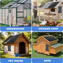 Solar Powered Fan, 30W Large Solar Fan Exhaust Dual Exhaust Fan, Equipped with Two IPX7 Waterproof Fans, Suitable for air Ventilation & Circulation in Chicken Coops, Greenhouses, Sheds, Pet Houses