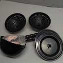 Wig Stand - Plastic Wig Stand 2 Packs Portable Foldable Wig Hat with Velvet Cover Holder Height Adjustable (12-18.8 Inches) Easy to Install Support Wig Display Stand (Black)